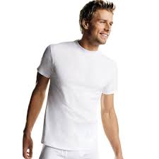 Photo 1 of Hanes® Men's Crew Neck T-Shirt With Fresh IQ - White  XL 
