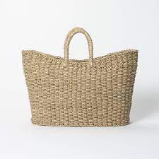 Photo 1 of 19" x 9" x 16" Tapered Oval Seagrass Basket Natural - Threshold™ designed with Studio McGee
