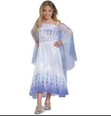 Photo 1 of Kids' Deluxe Disney Frozen 2 Snow Queen Elsa Halloween Costume Dress
