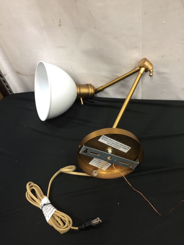 Photo 5 of Metal Dome Sconce Wall Light (Includes Energy Efficient Light Bulb) Brass - Threshold™ designed with Studio McGee