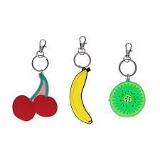 Photo 1 of 3ct Keychains Fruit Cherry Banana Pitaya - Sun Squad™
