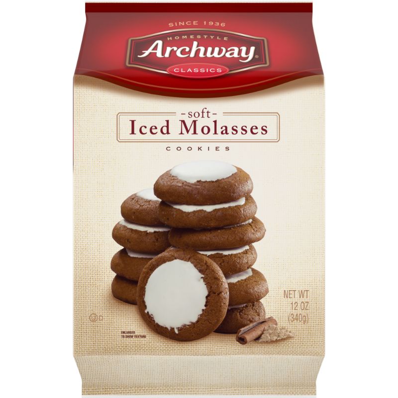 Photo 1 of 12 pack  Archway Archway Iced Molasses Cookies, 12 Ounce 
best by may 22 - 2021
