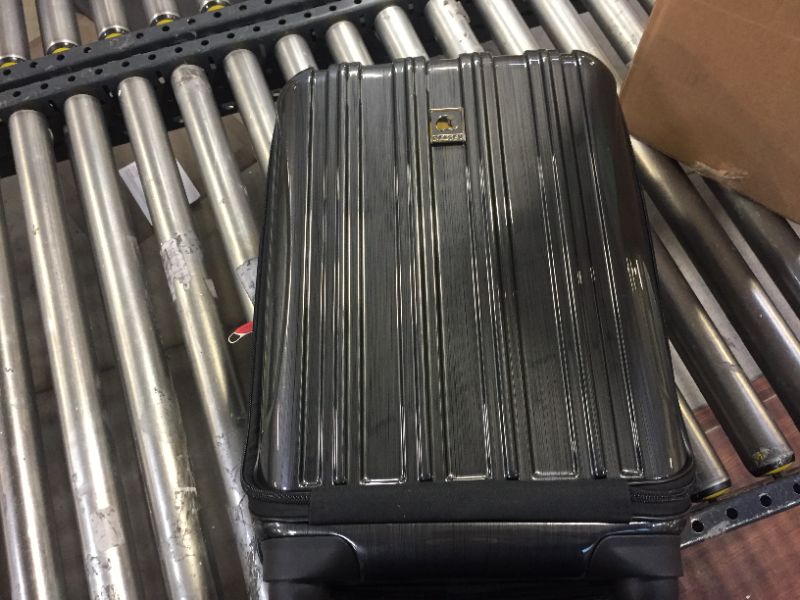 Photo 1 of DELSEY Paris Helium Aero Hardside Expandable Luggage with Spinner Wheels, Brushed Charcoal, Carry-On 19 Inch