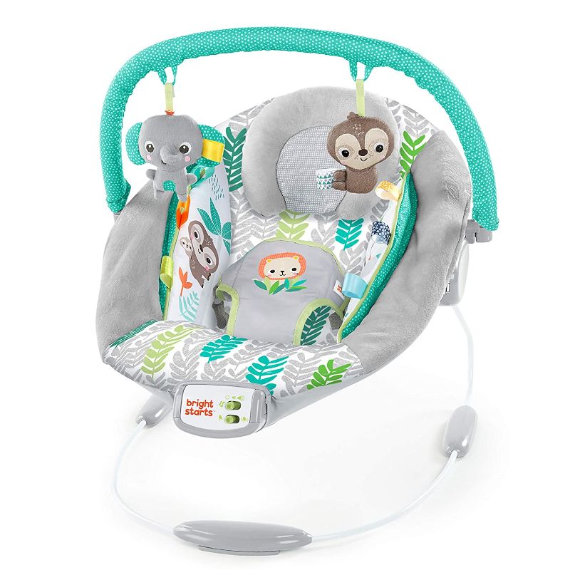 Photo 1 of Bright Starts Cradling Bouncer Seat with Vibration & Melodies -Jungle Vines
