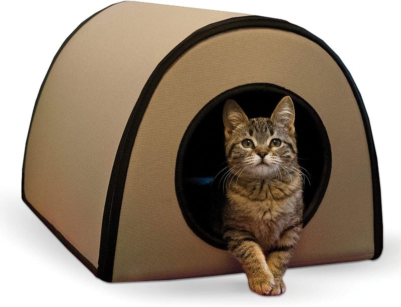 Photo 1 of K&H Pet Products Thermo Mod Kitty Shelter Waterproof Outdoor Heated Cat House
