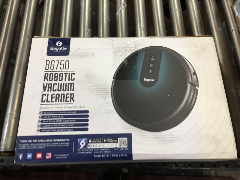 Photo 1 of Robot Vacuum and Mop, Bagotte 4-in-1 Sweep Mop Robot Vacuum, Wi-Fi App Controls Works with Google Alexa, 2000Pa Suction, Boundary Strips, Self-Charging Robotic Vacuum for Pet Hair Hard Floor Carpet
