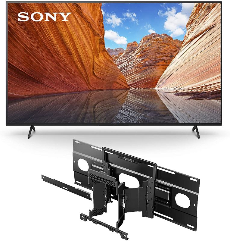 Photo 4 of Sony X80J 75 Inch TV: 4K Ultra HD LED Smart Google TV w/Dolby Vision HDR & Alexa Compatibility KD75X80J- 2021 Model + Sony SU-WL855 Ultra Slim Wall-Mount Bracket for Select Sony BRAVIA OLED & LED TVs DAMAGED SELLING FOR PARTS
