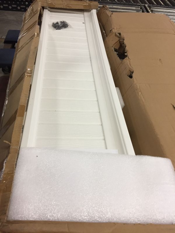 Photo 1 of 4 ft. x 4 ft. White Vinyl Raised Garden Bed