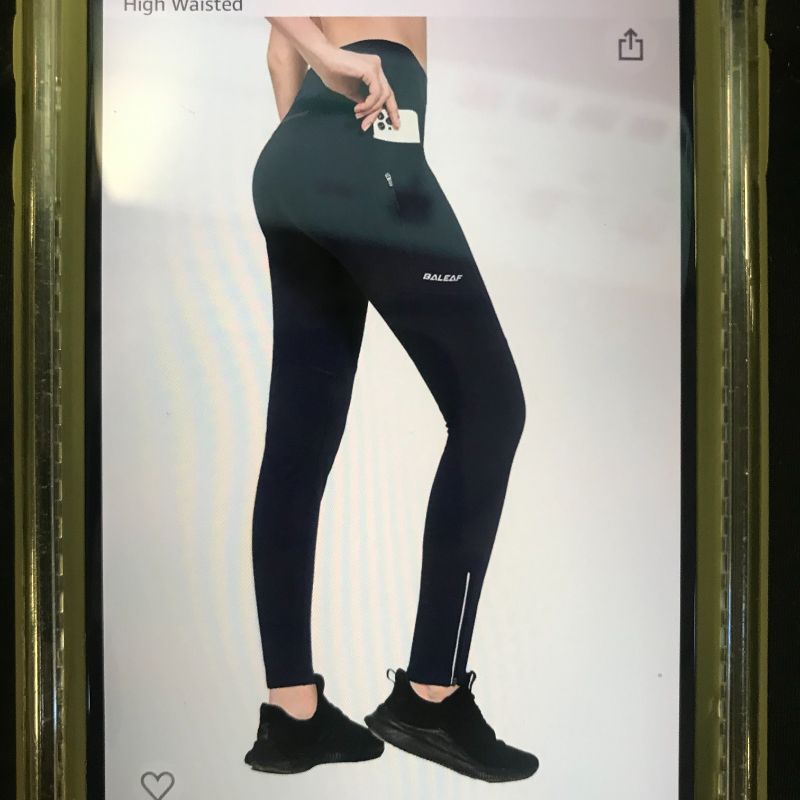 Photo 1 of BEALEAF WOMENS S, FLEECE LINED LEGGINGS WATER RESISTANT