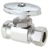 Photo 1 of 1/2 in. FIP Inlet x 7/16 in. and 1/2 in. Slip Joint Outlet Multi-Turn Straight Valve
