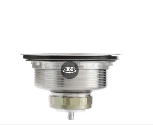 Photo 1 of 2PACK- Spin Lock Kitchen Sink Strainer - Stainless steel with polished finish

