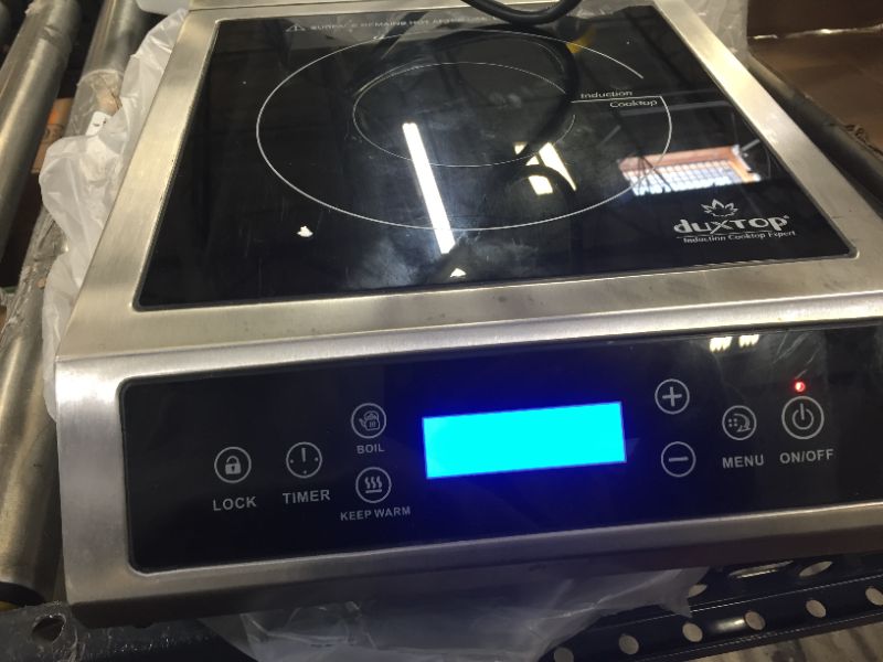 Photo 1 of Duxtop 1800W Portable Induction Cooktop Countertop Burner, Black 9100MC/BT-M20B