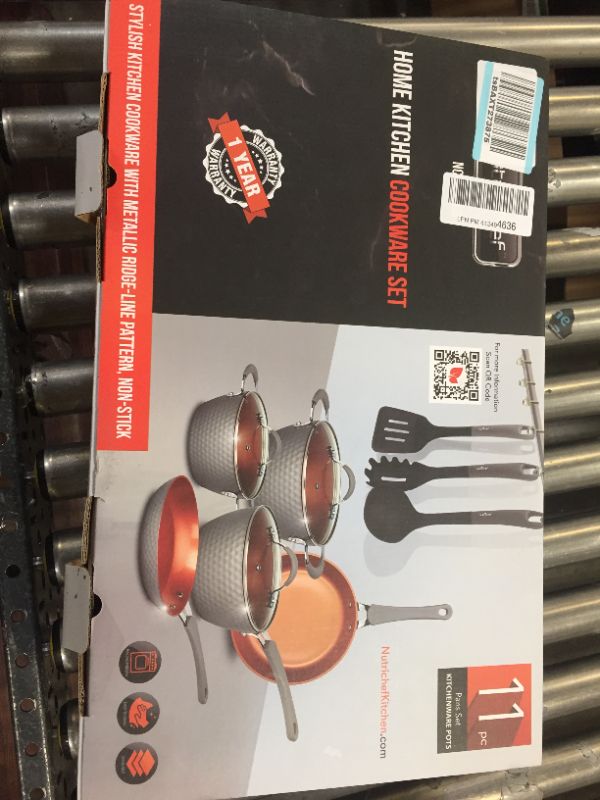 Photo 1 of NutriChef NCCW11GD - Kitchenware Pots & Pans Set - Stylish Kitchen Cookware