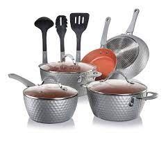 Photo 1 of NutriChef NCCW11GD - Kitchenware Pots & Pans Set - Stylish Kitchen Cookware