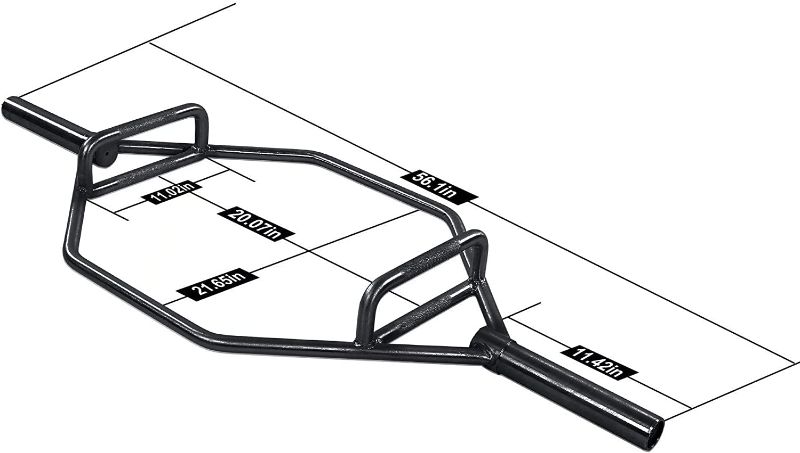 Photo 1 of BalanceFrom Olympic 2-Inch Hex Weight Lifting Trap Bar, 1000-Pound Capacity
