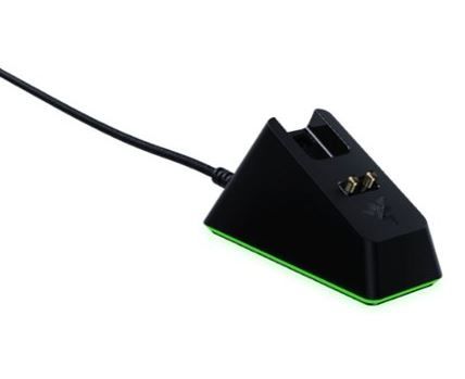 Photo 2 of Mouse Dock Chroma: Wireless Charging Dock with Razer Chroma RGB - Black
