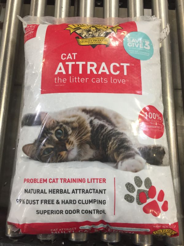 Photo 2 of Dr. Elsey's Precious Cat Attract Unscented Clumping Clay Cat Litter, 40-lb bag