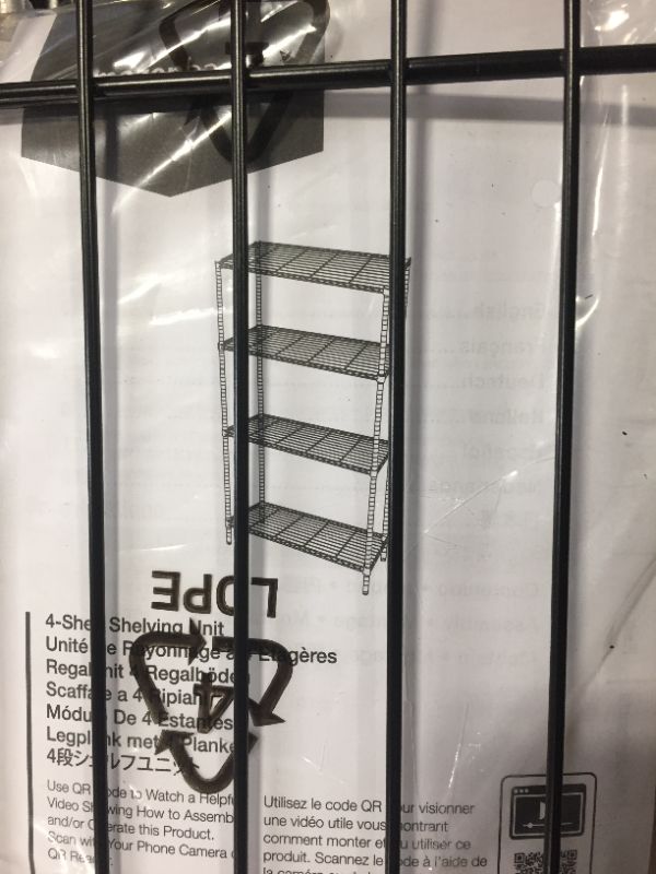 Photo 2 of Amazon Basics 4 tier metal rack shelf