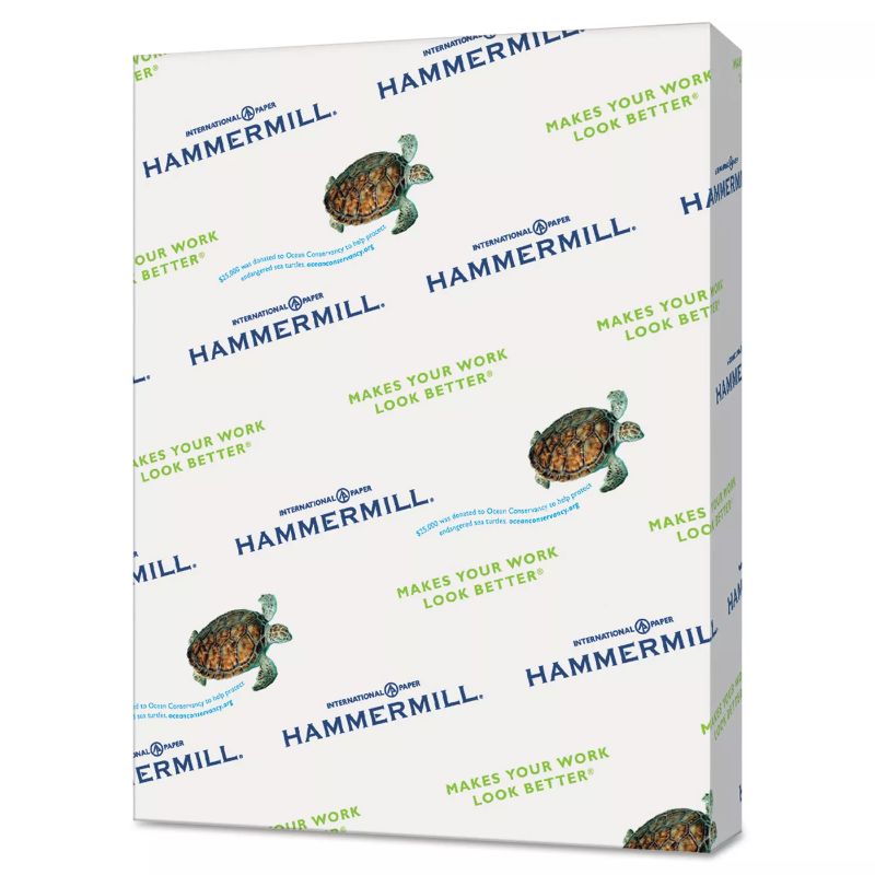 Photo 1 of Hammermill Recycled Colored Paper 20lb 8-1/2 x 11 Green 5000 Sheets/Carton 103366CT
