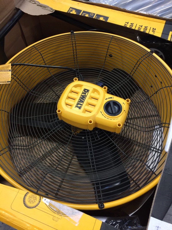 Photo 1 of 24 in. Heavy-Duty Drum Fan with Extra Long 12 ft. Power Cord and Stepless Speed Control