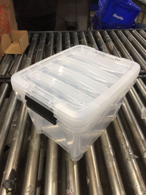 Photo 1 of 12X9X15 PLASTIC BINS 2 PACK