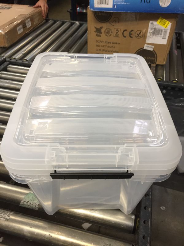 Photo 1 of 12X9X15 PLASTIC BINS 2 PACK