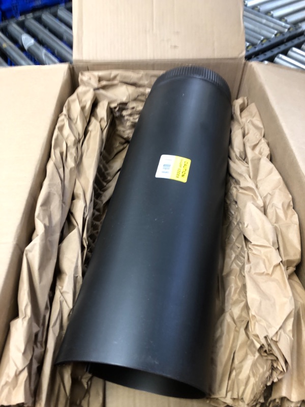 Photo 1 of 6 in. x 24 in. Black Stove Pipe