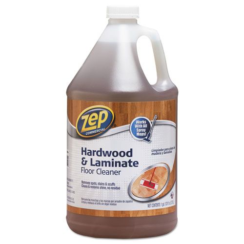 Photo 1 of Zep Commercial Hardwood and Laminate Cleaner, 1 Gallon Bottle - ZUHLF128EA
