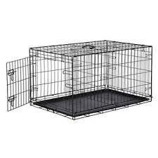 Photo 1 of AmazonBasics Single Door Folding Metal Cage Crate For Dog or Puppy - 36 x 23 x 25 Inches