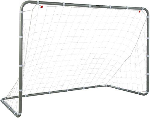 Photo 1 of Amazon Basics Soccer Goal Frame with Net - 6 X 3 X 4 Foot, Steel Frame
