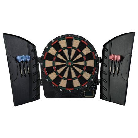 Photo 1 of Franklin Electronic Dartboard with Cabinet - 13 . 5 Inches
