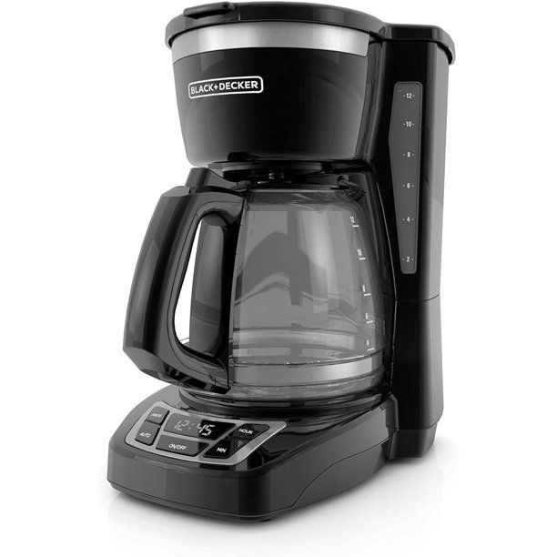 Photo 1 of BLACK+DECKER 12-Cup Programmable Coffeemaker, Black, CM1160B
