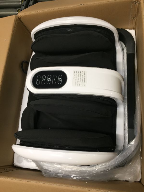 Photo 2 of Shiatsu Heated Foot and Calf Massager Machine to Relieve Sore Feet, Ankles, Calfs and Legs, Deep Kneading Therapy, Relaxation Vibration and Rolling & Stimulates Blood Circulation (Gray)
