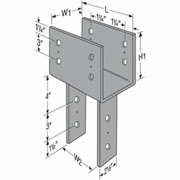 Photo 1 of 2pack  Simpson Strong-Tie CC66 Column Cap 6x Beam 6x Post
