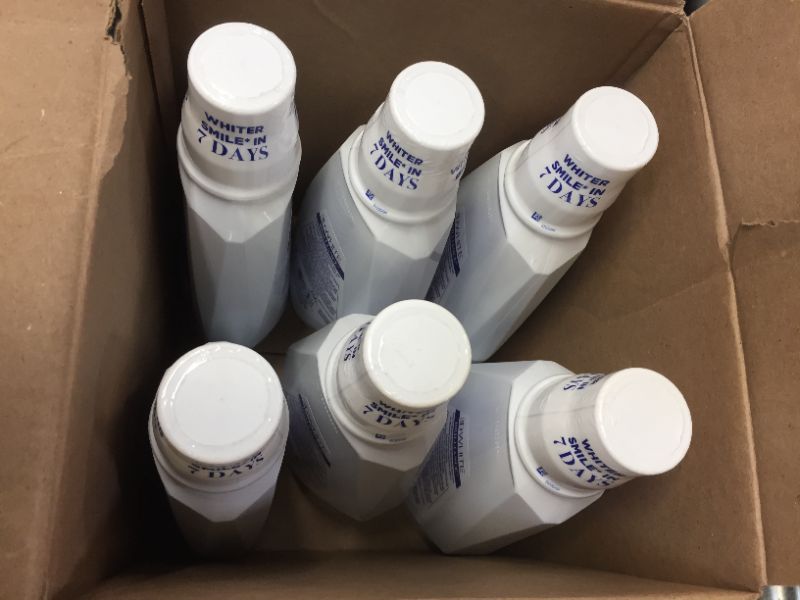 Photo 1 of 6pack Crest 3D White Brilliance Alcohol Free Whitening Clean Mint Mouthwash - 33.8 fl oz expired september 7 2021
