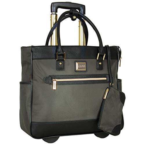 Photo 1 of Kenneth Cole Reaction Runway Call Nylon-Twill Laptop & Tablet Business Travel, Olive Wheeled Tote