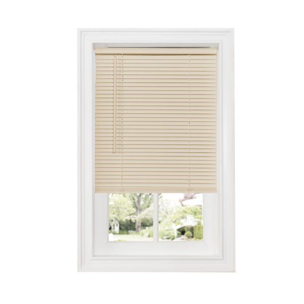 Photo 1 of Achim Cordless GII Deluxe Sundown 1" Room Darkening Mini Window Blind 35x64 Alabaster
