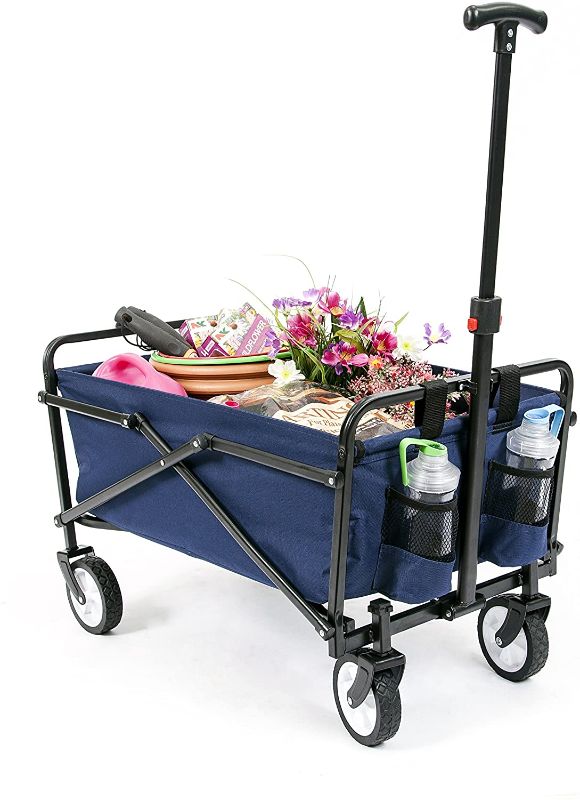 Photo 1 of 869492000215
YSC Collapsible Folding Beach Outdoor Utility Wagon (Navy Blue)
