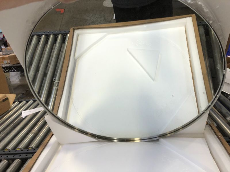 Photo 1 of 30" SILVERY METAL MIRROR 