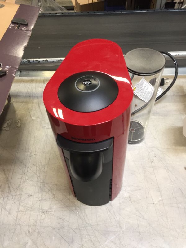 Photo 4 of De'Longhi Nespresso VertuoPlus ENV150R Coffee Maker - Red