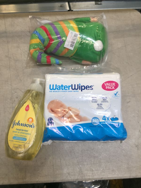 Photo 1 of Baby Wipes, Baby Shampoo And A Stuff Animal 