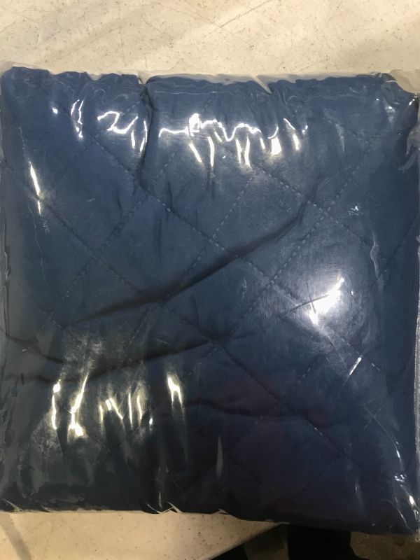 Photo 1 of COOLBEBE 1-Piece Sofa Cover Non-Slip Loveseat Slipcover, Water Resistant Couch Covers Furniture Protector for 2 Cushion Couch, Washable Sofa Protector with Elastic Straps, Ideal for All Sofas, Blue