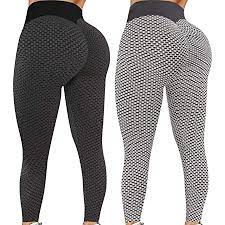 Photo 1 of 2 Pack Leggings, Butt Lift Leggings for Women, Women Yoga Pant High Waisted Butt Lifting Bubble Hip Lift. Small
