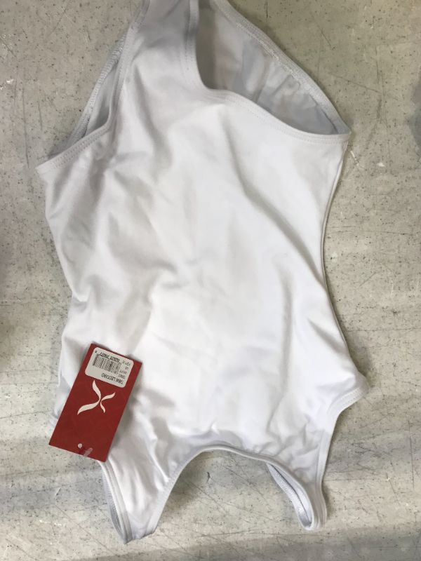 Photo 2 of Capezio Little and Big Girls Tank Leotard - White medium 
