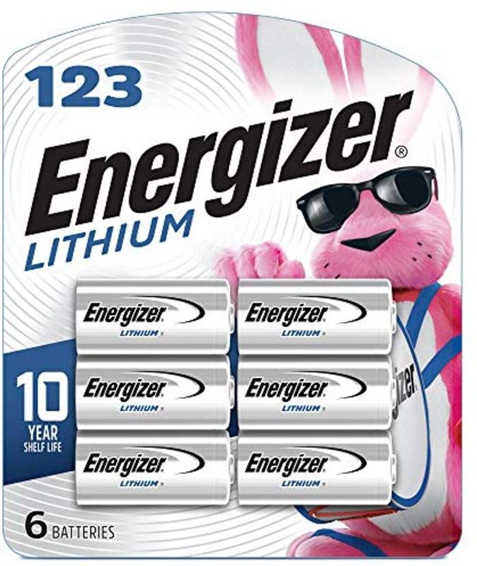 Photo 1 of 2PACK - Energizer 123 Lithium Batteries, 3V CR123A Lithium Photo Batteries (6 Battery Count)
