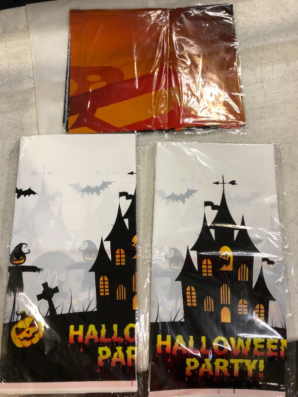 Photo 1 of 3 PACK HALLOWEEN PARTY TABLE CLOTHS 