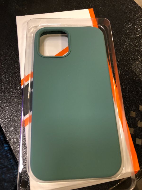 Photo 1 of 2 PACK Temdan Liquid Silicone iPhone 12 Case & iPhone 12 Pro Case,Soft Gel Rubber Silky Touch Shockproof Protective Anti Scratch Flexible Cover for iPhone 12 / iPhone 12 Pro 6.1 inch (MIDNIGHT GREEN)
