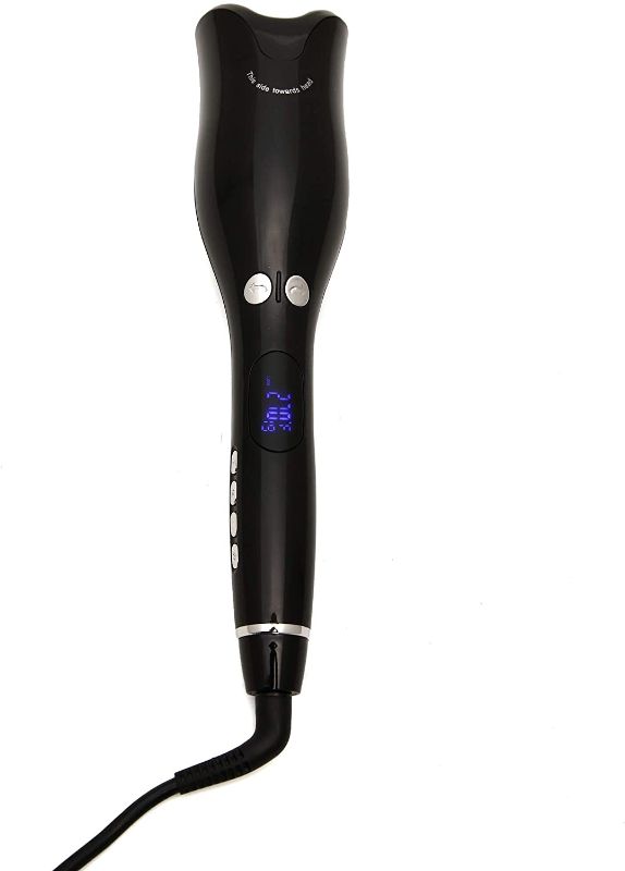 Photo 1 of 1in Curling Iron,Instant Heat up to 410°F Suitable for All Hair Types,1 Inch Ceramic Automatic Curler (Black)
