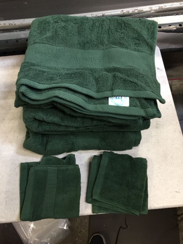 Photo 1 of 4 Towel And 2 Small hand Towel Green 