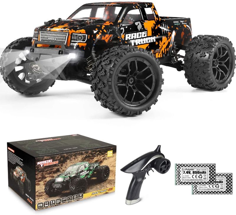 Photo 1 of 1:18 Scale RC Monster Truck 18859E 36km/h Speed 4X4 Off Road Remote Control Truck (ITEM IS DIRTY) (ITEM HAS SCRATCHES/PAINT IS OFF)